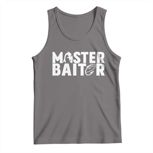 Funny Master Baiter Tank Top Fishing Fisherman Adult Jokes Father's Day TS11 Deep Heather Print Your Wear