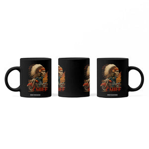Indian American Rider Coffee Mug Respect The Native Chief Native American Motorcycle TS11 Print Your Wear