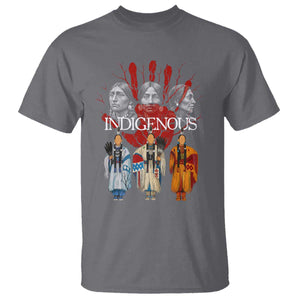 Native American Indigenous Women MMIW Red Hand Indian T Shirt TS11 Charcoal Print Your Wear