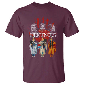 Native American Indigenous Women MMIW Red Hand Indian T Shirt TS11 Maroon Print Your Wear