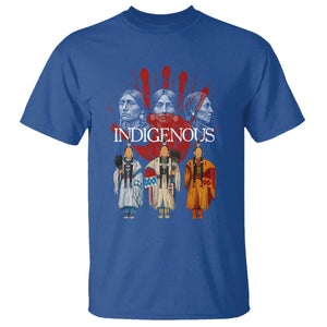 Native American Indigenous Women MMIW Red Hand Indian T Shirt TS11 Royal Blue Print Your Wear