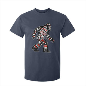 Bigfoot Native American Northwest Coast Art T Shirt For Kid TS11 Navy Print Your Wear