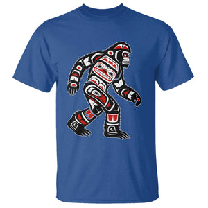 Bigfoot Native American Northwest Coast Art T Shirt TS11 Royal Blue Print Your Wear