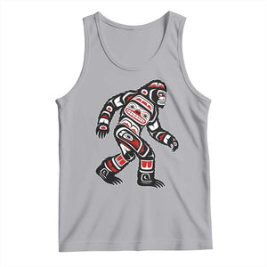 Bigfoot Native American Northwest Coast Art Tank Top TS11 Athletic Heather Print Your Wear