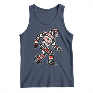 Bigfoot Native American Northwest Coast Art Tank Top TS11 Navy Print Your Wear