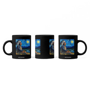 Native American Indian Van Goghs Starry Night Coffee Mug TS11 Print Your Wear