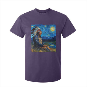 Native American Indian Van Goghs Starry Night T Shirt For Kid TS11 Purple Print Your Wear