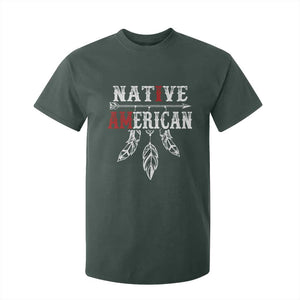 I Am Native American T Shirt For Kid Indigenous Pride Vintage Dreamcatcher Arrow TS11 Dark Forest Green Print Your Wear