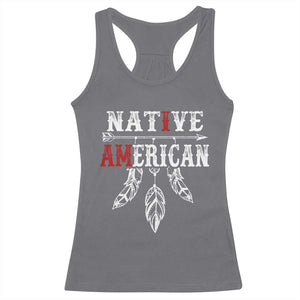 I Am Native American Racerback Tank Top Indigenous Pride Vintage Dreamcatcher Arrow TS11 Charcoal Print Your Wear