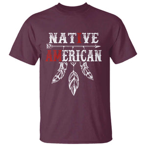 I Am Native American T Shirt Indigenous Pride Vintage Dreamcatcher Arrow TS11 Maroon Print Your Wear