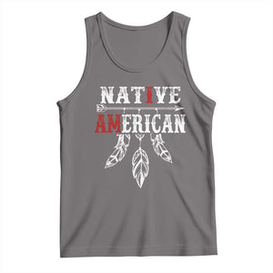 I Am Native American Tank Top Indigenous Pride Vintage Dreamcatcher Arrow TS11 Deep Heather Print Your Wear
