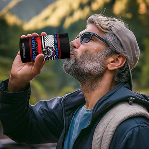 Make America Native Again 4 in 1 Can Cooler Tumbler Native Indian Pride USA Flag TS11 Print Your Wear