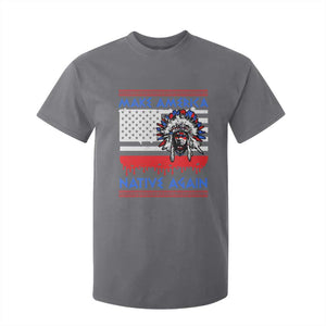 Make America Native Again T Shirt For Kid Native Indian Pride USA Flag TS11 Charcoal Print Your Wear
