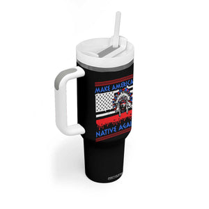 Make America Native Again Tumbler With Handle Native Indian Pride USA Flag TS11 Print Your Wear