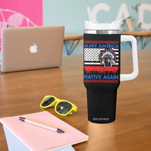 Make America Native Again Tumbler With Handle Native Indian Pride USA Flag TS11 Print Your Wear