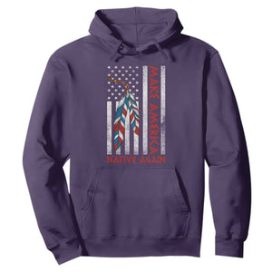 Make America Native Again Hoodie Indigenous Peoples Day USA Flag TS11 Purple Print Your Wear