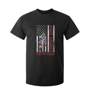 Make America Native Again T Shirt For Kid Indigenous Peoples Day USA Flag TS11 Black Print Your Wear