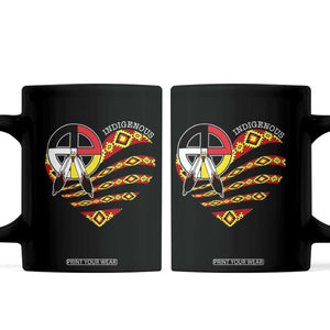 Indigenous Pride Native American Medicine Wheel Coffee Mug TS11 Black Print Your Wear