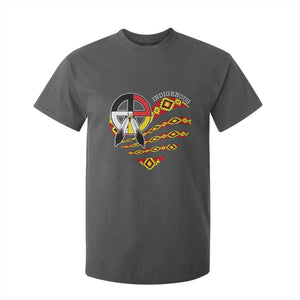 Indigenous Pride Native American Medicine Wheel T Shirt For Kid TS11 Dark Heather Print Your Wear