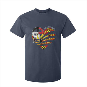 Indigenous Pride Native American Medicine Wheel T Shirt For Kid TS11 Navy Print Your Wear