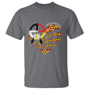 Indigenous Pride Native American Medicine Wheel T Shirt TS11 Charcoal Print Your Wear