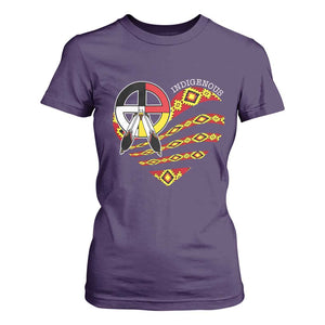 Indigenous Pride Native American Medicine Wheel T Shirt For Women TS11 Purple Print Your Wear
