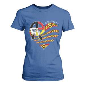 Indigenous Pride Native American Medicine Wheel T Shirt For Women TS11 Royal Blue Print Your Wear