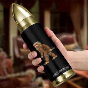 Funny Bigfoot American Indian Native Sasquatch Tomahawk Bullet Tumbler TS11 Print Your Wear