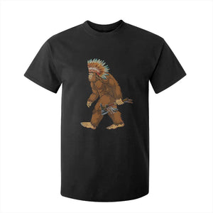Funny Bigfoot American Indian Native Sasquatch Tomahawk T Shirt For Kid TS11 Black Print Your Wear