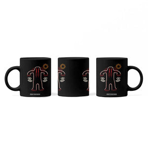 Native American Bigfoot Sasquatch Petroglyph Cave Art Coffee Mug TS11 Print Your Wear