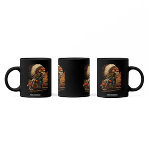 Indian American Rider Coffee Mug Vintage Native American Motorcycle TS11 Print Your Wear