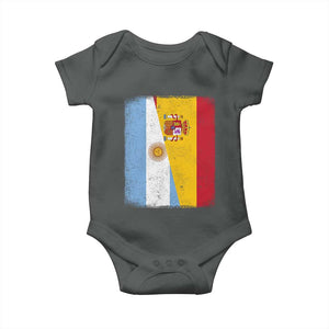 Spain Argentina Half Flag Spanish Argentinian Roots Baby Onesie