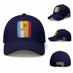 Spain Argentina Half Flag Spanish Argentinian Roots Baseball Cap