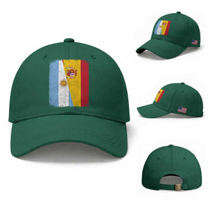 Spain Argentina Half Flag Spanish Argentinian Roots Baseball Cap