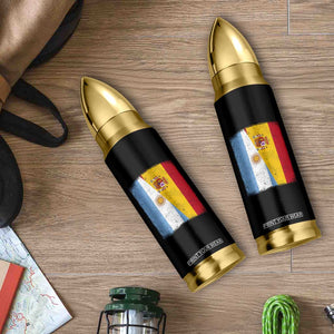 Spain Argentina Half Flag Spanish Argentinian Roots Bullet Tumbler