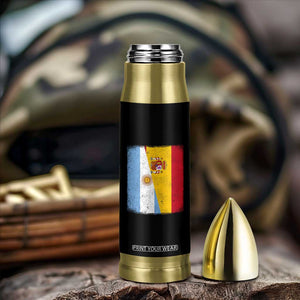 Spain Argentina Half Flag Spanish Argentinian Roots Bullet Tumbler