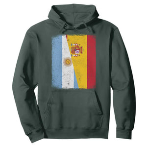 Spain Argentina Half Flag Spanish Argentinian Roots Hoodie