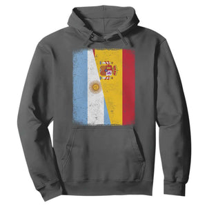 Spain Argentina Half Flag Spanish Argentinian Roots Hoodie