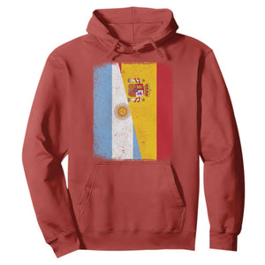 Spain Argentina Half Flag Spanish Argentinian Roots Hoodie