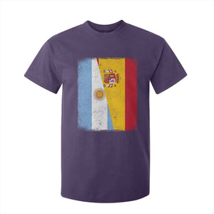 Spain Argentina Half Flag Spanish Argentinian Roots T Shirt For Kid