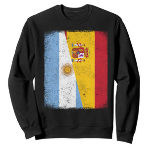 Spain Argentina Half Flag Spanish Argentinian Roots Sweatshirt