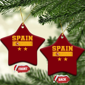 Spain Champions 2026 Second Star Ceramic Ornament Espana Coat of Arms