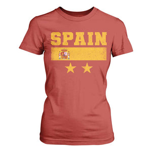 Spain Champions 2026 Second Star T Shirt For Women Espana Coat of Arms