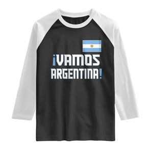 Vamos Argentina Raglan Shirt Sol De May Argentinian Flag National Pride