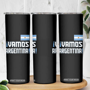 Vamos Argentina Skinny Tumbler Sol De May Argentinian Flag National Pride