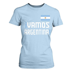 Vamos Argentina T Shirt For Women Sol De May Argentinian Flag National Pride