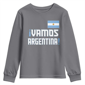 Vamos Argentina Youth Sweatshirt Sol De May Argentinian Flag National Pride