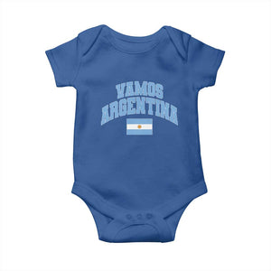 Vamos Argentina Football Throwback Design Baby Onesie Vintage Argentinian Flag
