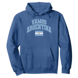 Vamos Argentina Football Throwback Design Hoodie Vintage Argentinian Flag