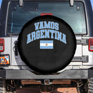 Vamos Argentina Football Throwback Design Spare Tire Cover Vintage Argentinian Flag